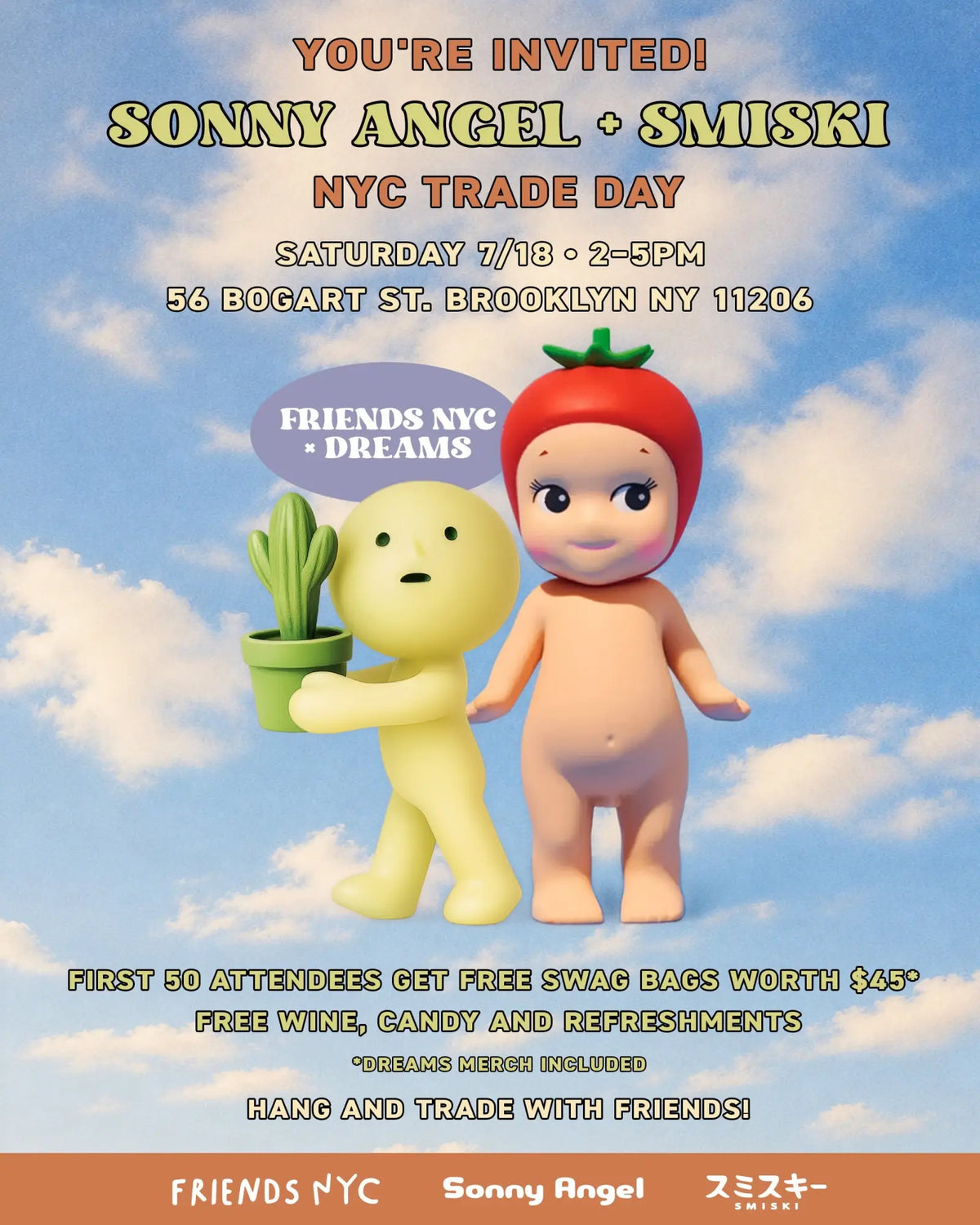 Sonny Angel & Smiski Nyc Meet Up Trade Event – July 18th