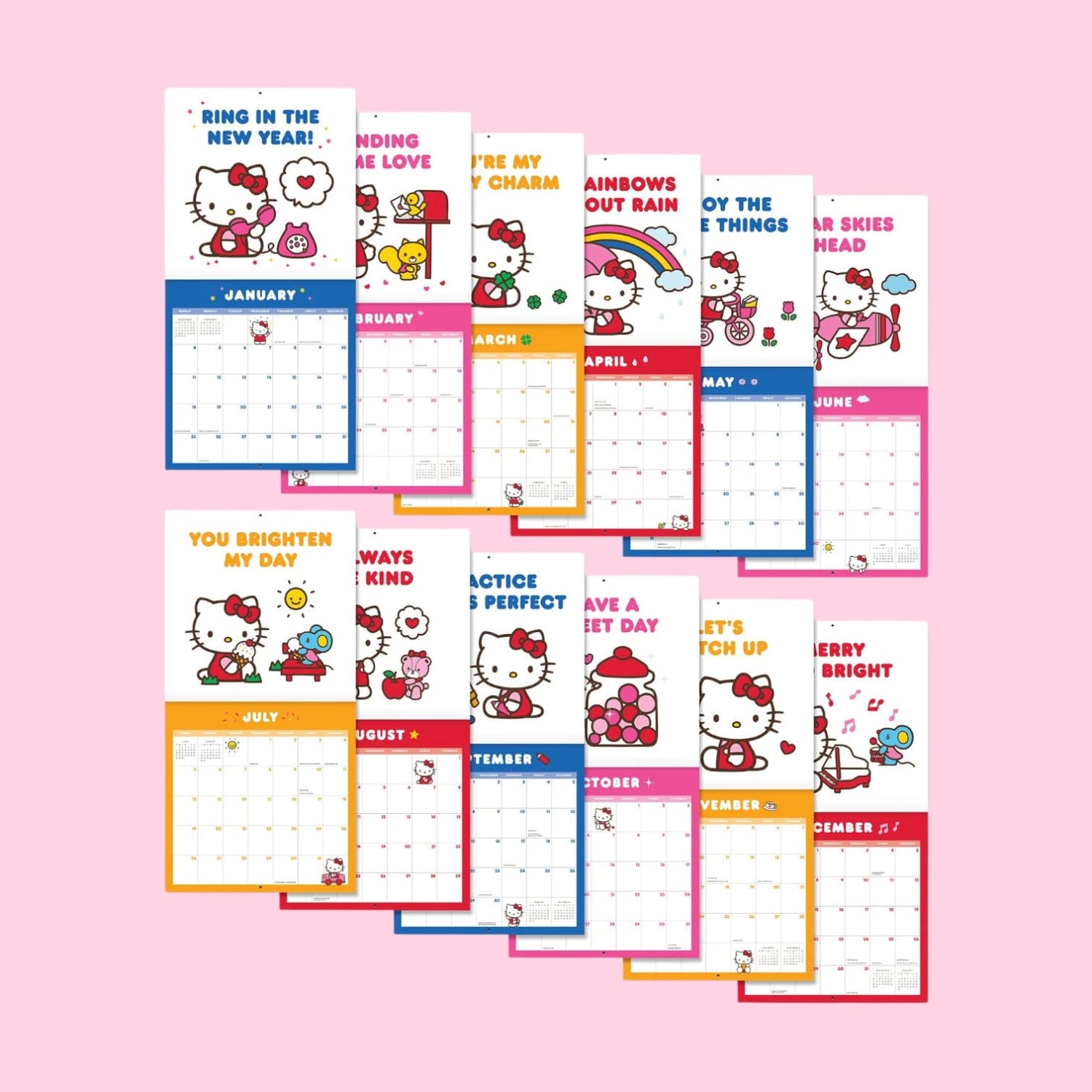 2026 Hello Kitty Playful Pink Calendar Calendar Calendar26