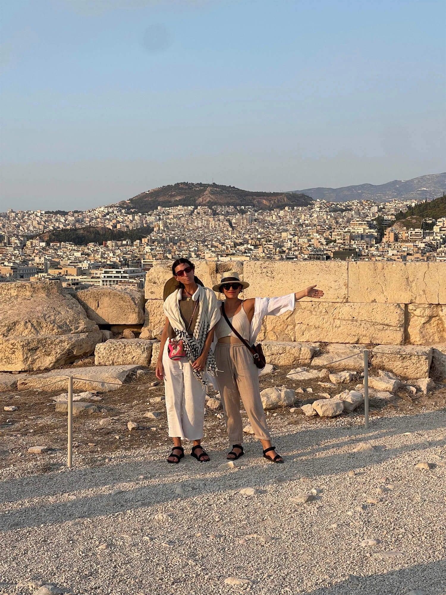 Emma Kadar-Penner and Mary Meyer of Friends NYC in Greece 2023