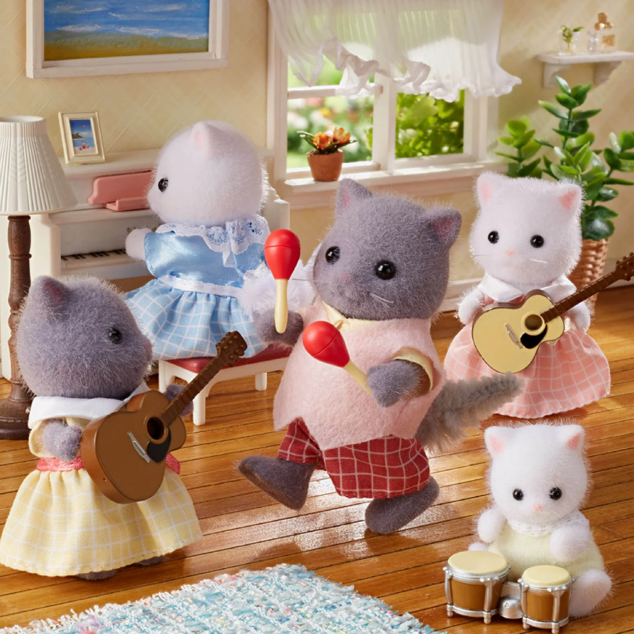 Calico Critters Persian Cat Family