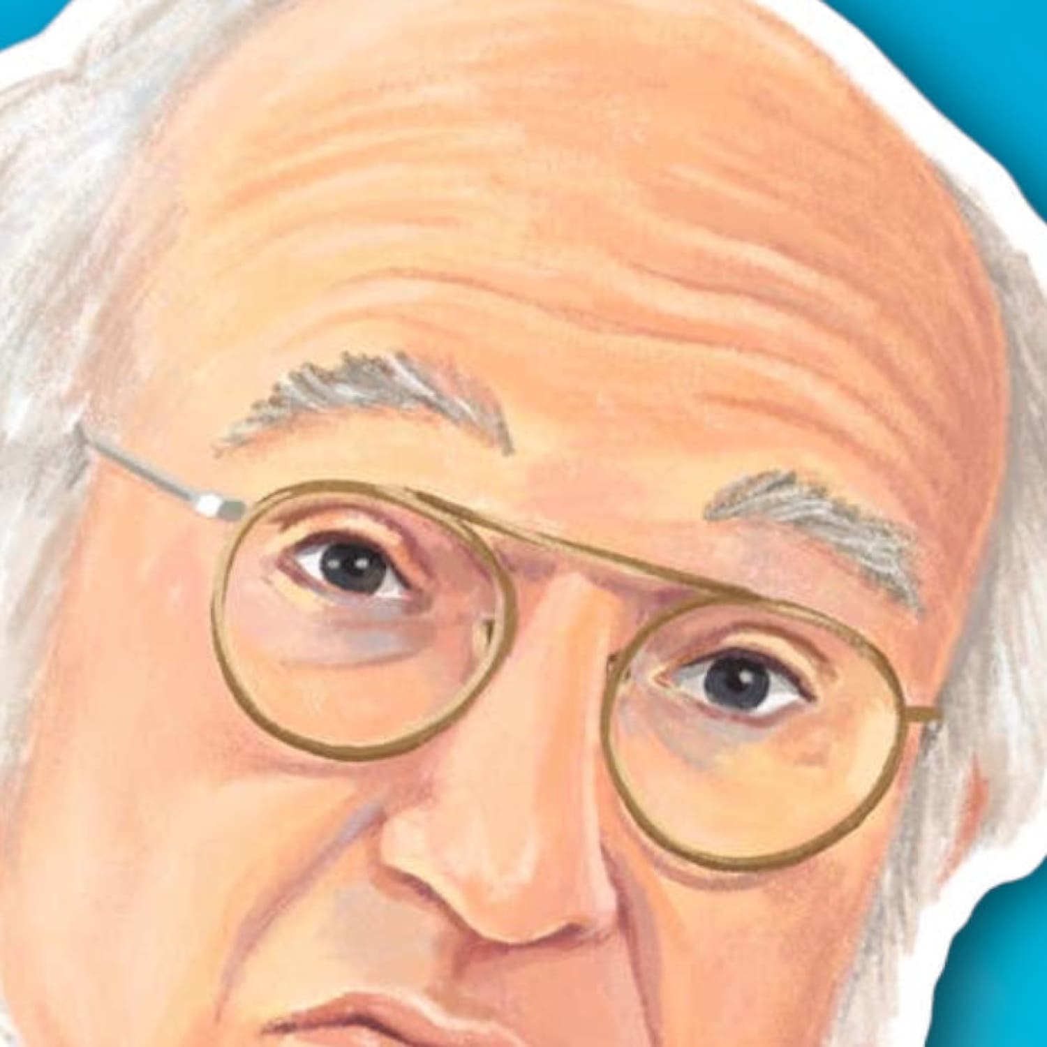 Adm Sticker Larry David Decorative - Greeting Card