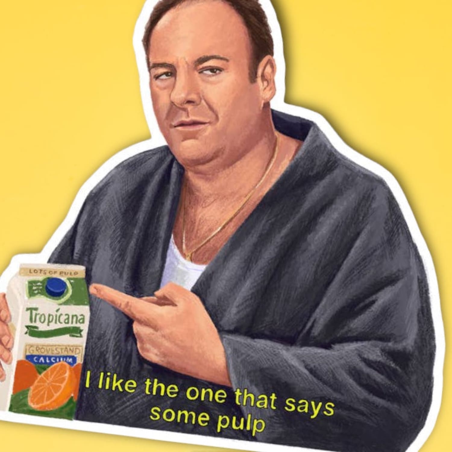 Adm Sticker Tony Soprano Decorative - Greeting Card