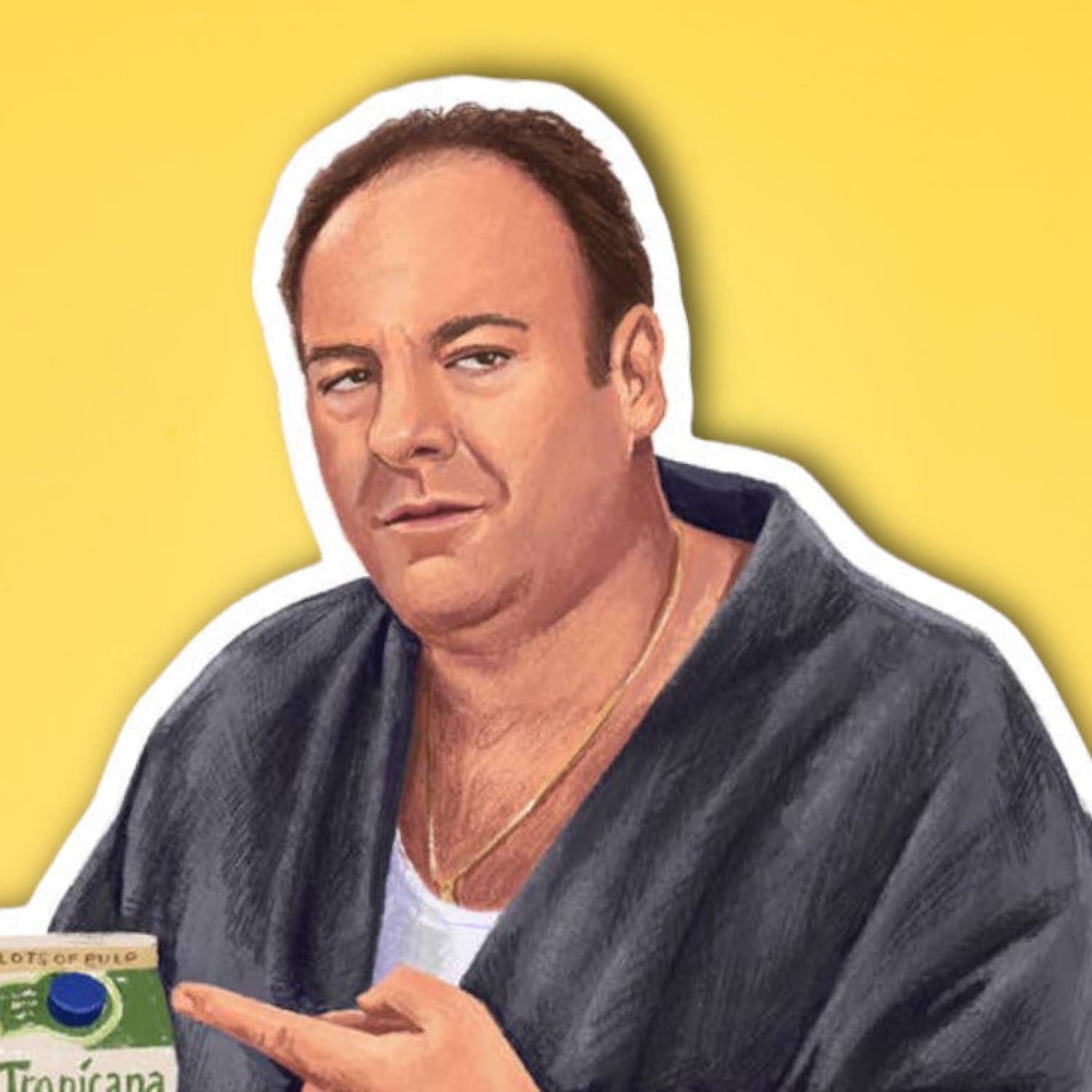 Adm Sticker Tony Soprano Decorative - Greeting Card