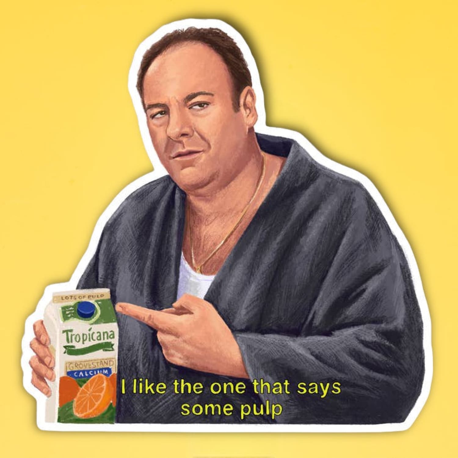 Adm Sticker Tony Soprano Decorative - Greeting Card