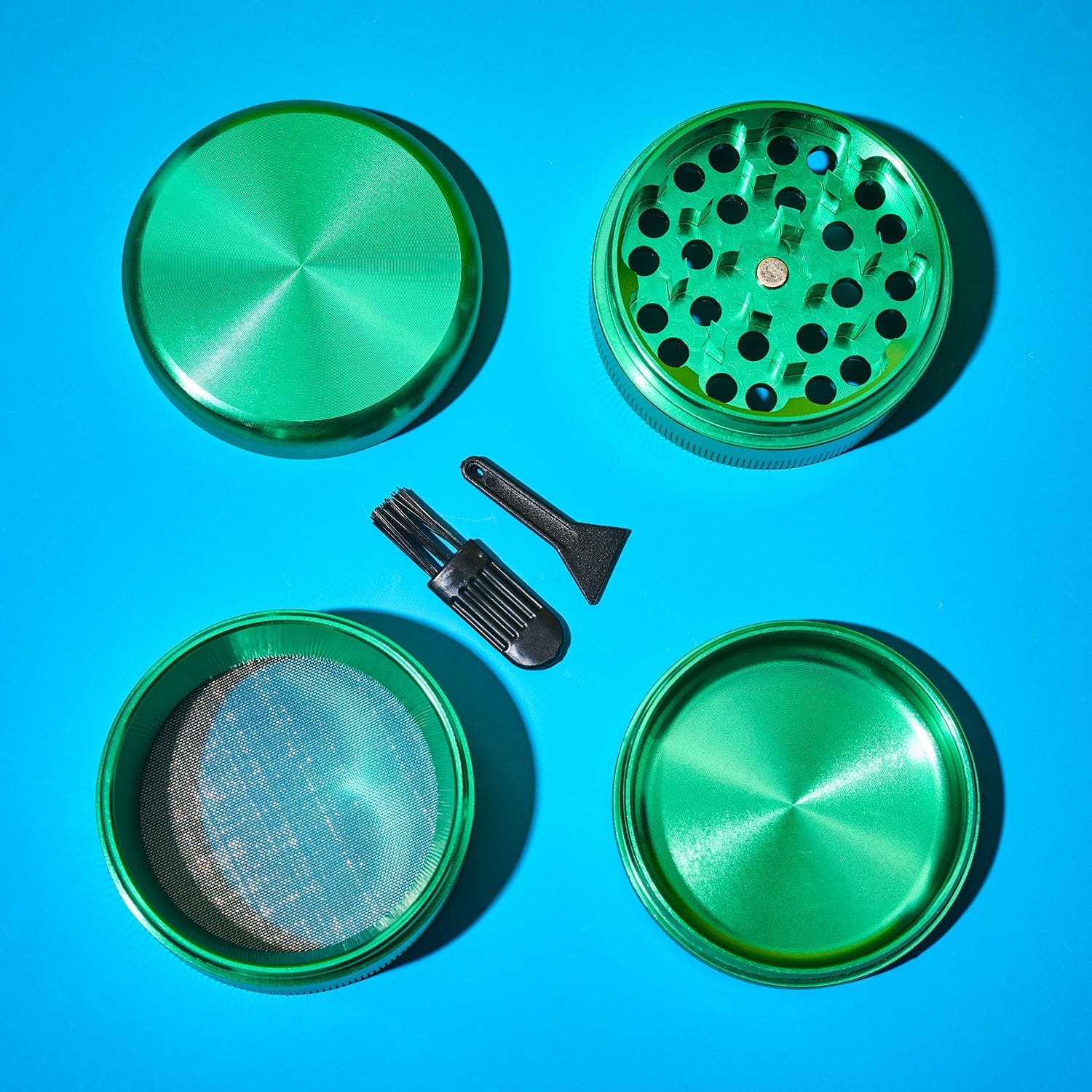 Aluminum Grinder 4 Part 55mm Alg011 Cute Grinder - Smoke