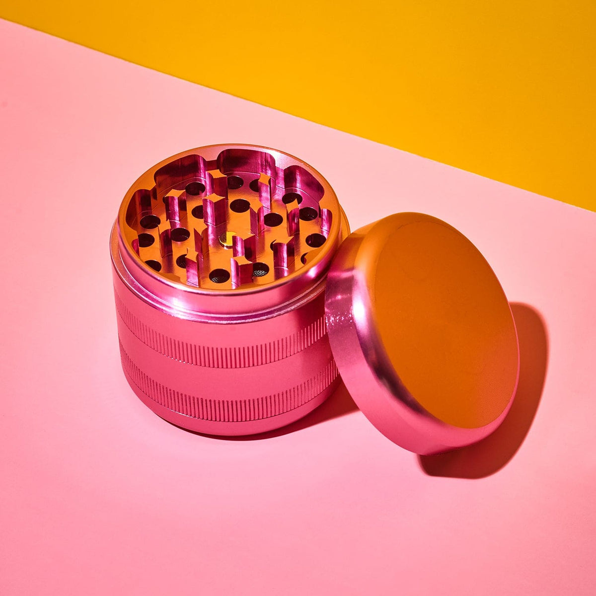 Aluminum Grinder 4 Part 55mm Alg011 Cute Grinder - Smoke