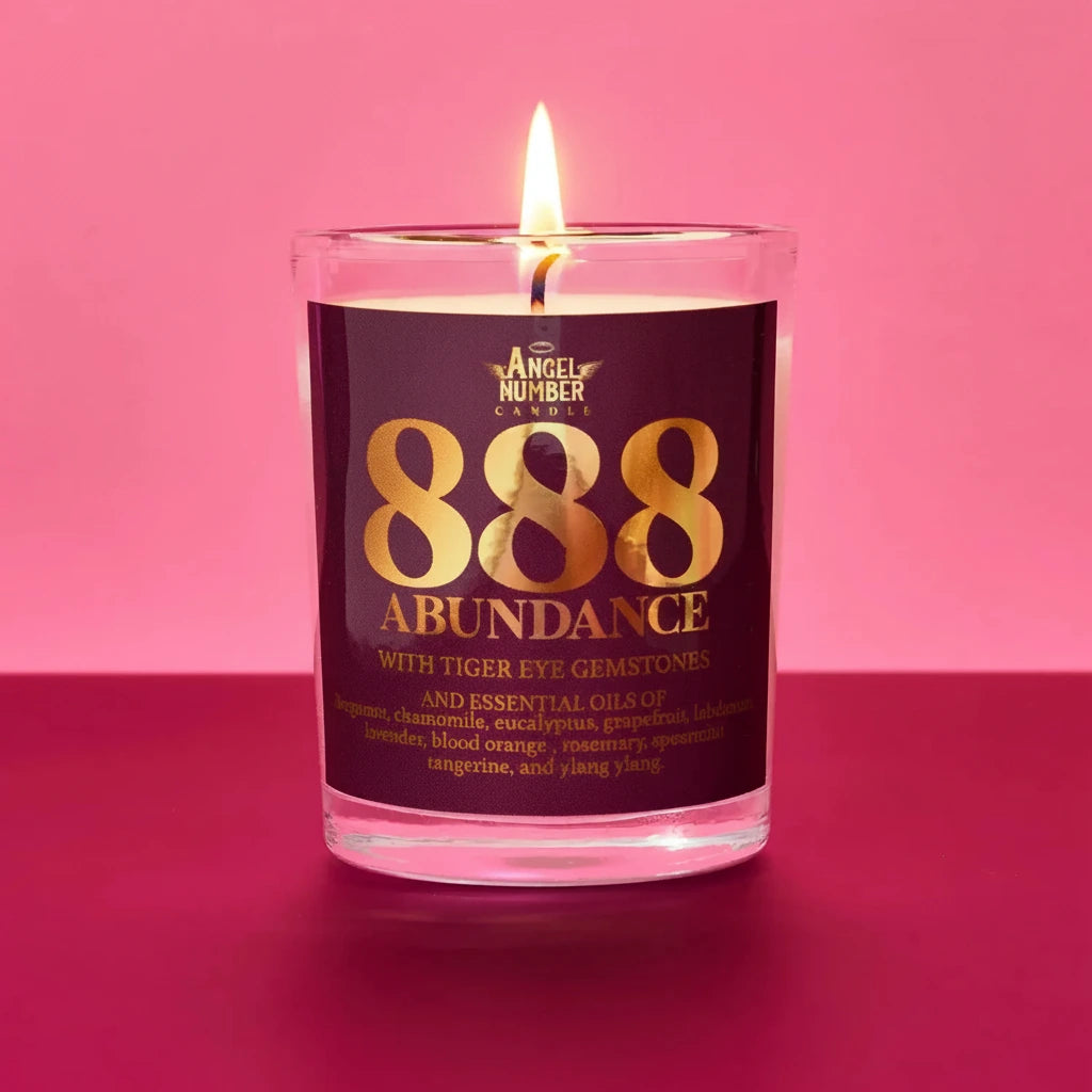 Angel Number Candle - 888 Abundance | Friends Nyc Brooklyn