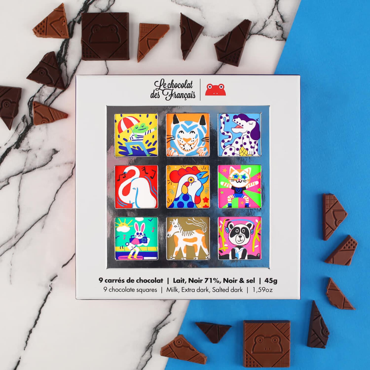 Animaux Chocolates 9 Piece Gift Set Chocolate Bar - Food