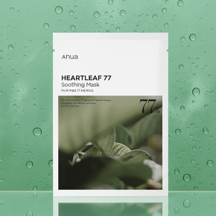 【りえ】anua HEARTLEAF 77 + HYシートマスク 25ml Anua Heartleaf 77% Soothing Sheet Mask Set 25ml *10ea | DODO SKIN