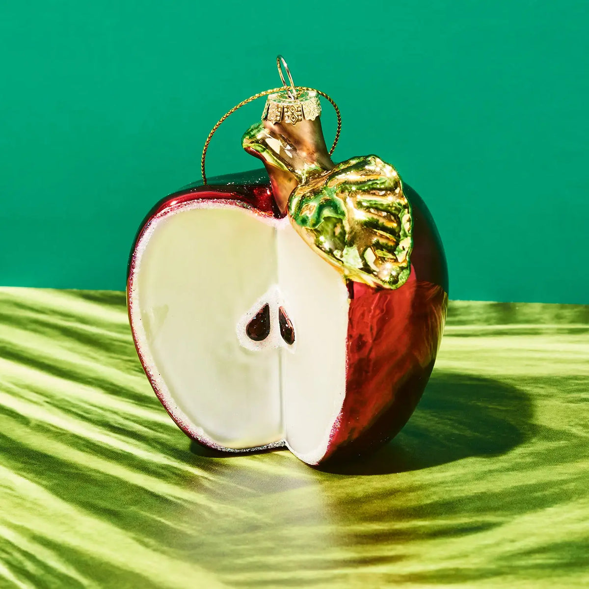 Apple Core Ornament Glass | Friends Nyc Brooklyn Ny