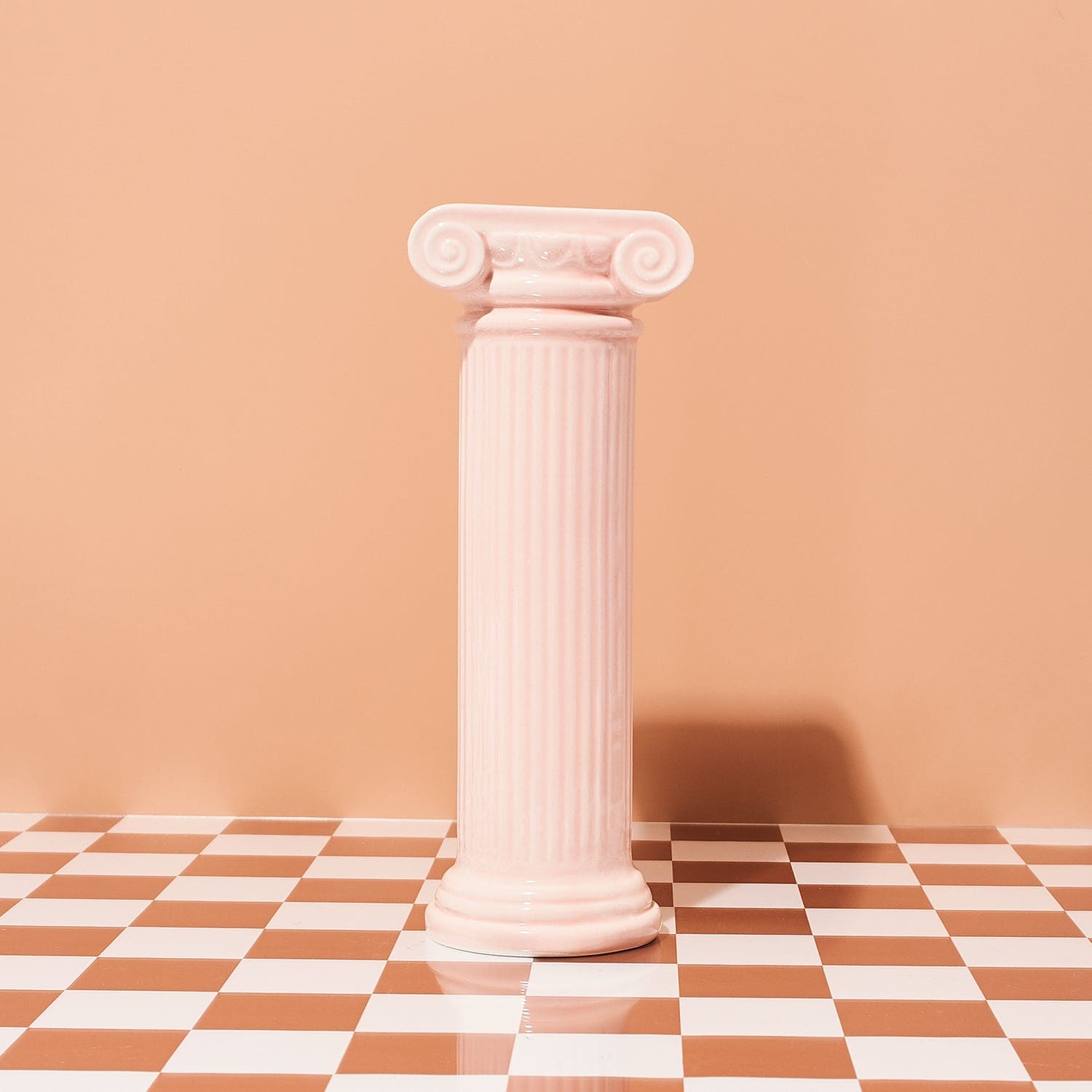 Athena Greek Column Vase - Pink Ceramic - Doiy - Dopamine - 