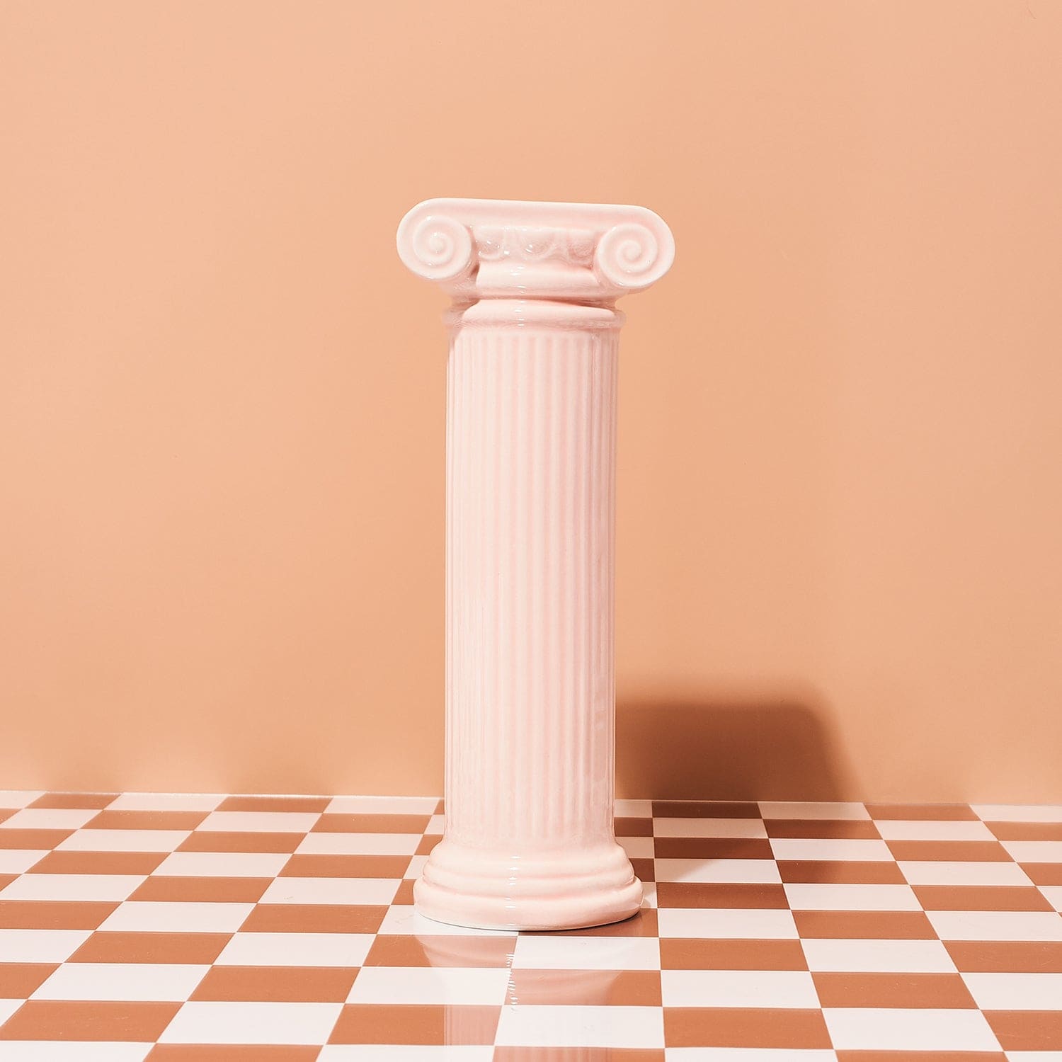 Athena Greek Column Vase - Pink Ceramic - Doiy - Dopamine -