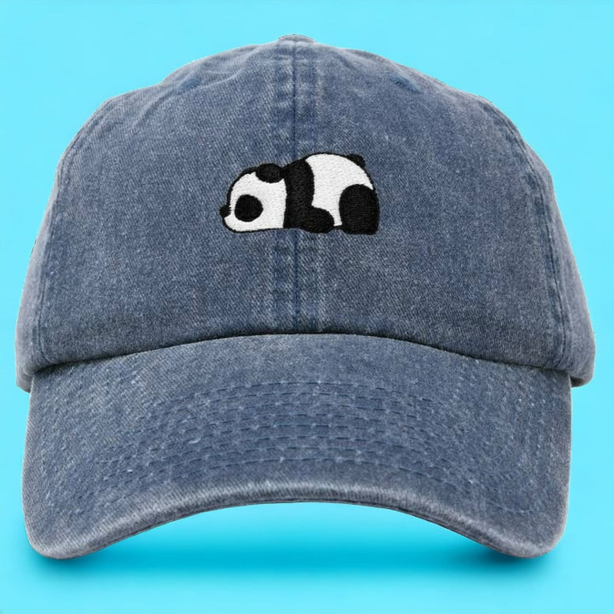 Baby Panda Hat - Washed Denim Web0524 - Webq224 - Xpsd0524b