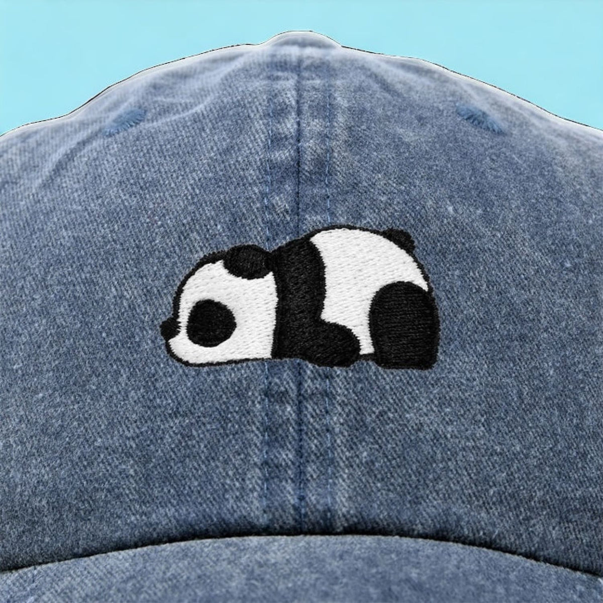 Baby Panda Hat - Washed Denim Web0524 - Webq224 - Xpsd0524b