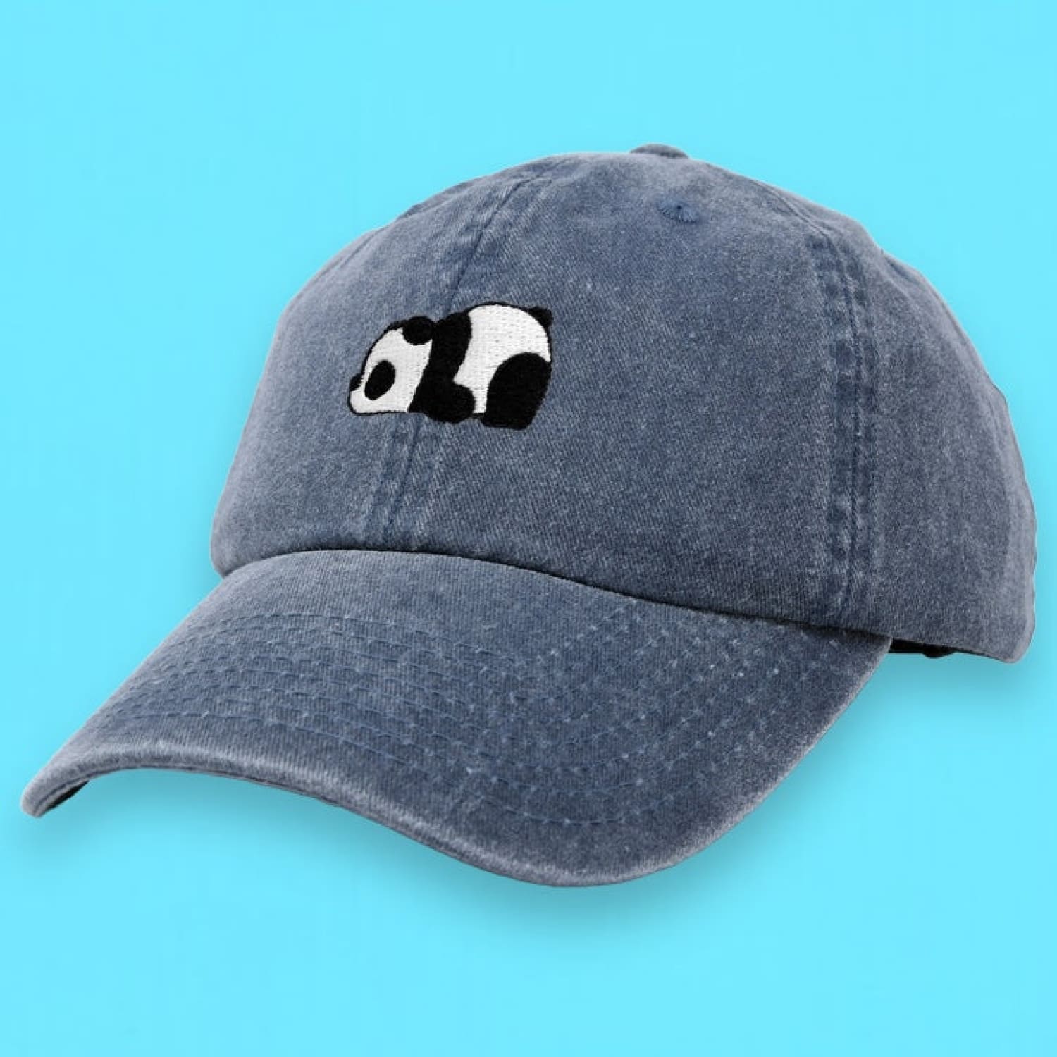 Baby Panda Hat - Washed Denim Web0524 - Webq224 - Xpsd0524b