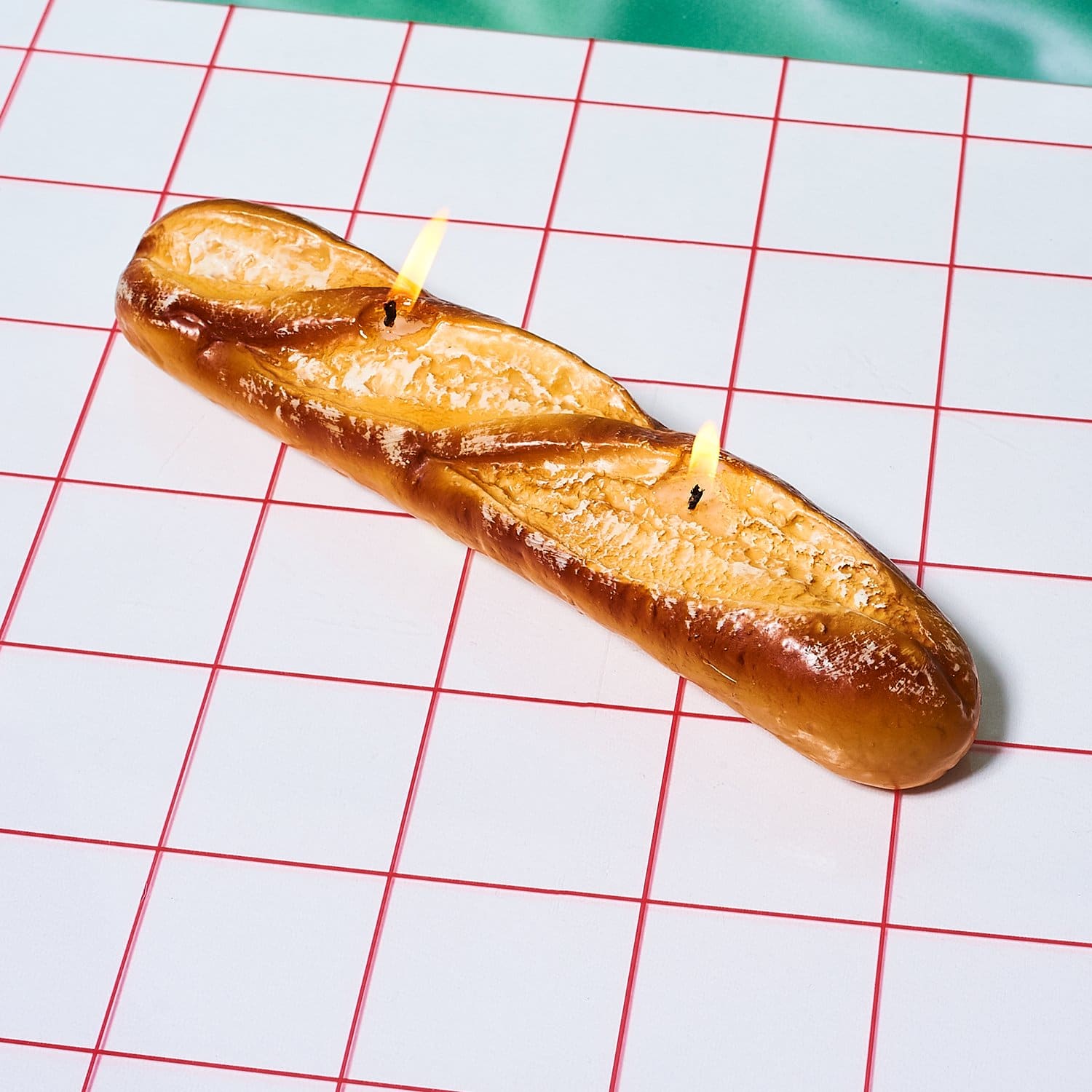 Handmade Italian Candle - Baguette Bread Candle - Candles -