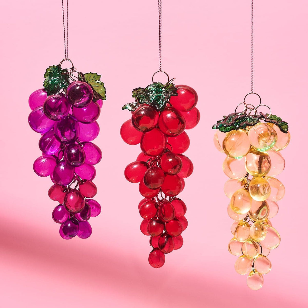 Beaded Grapes Ornament Food Ornament - Grapes