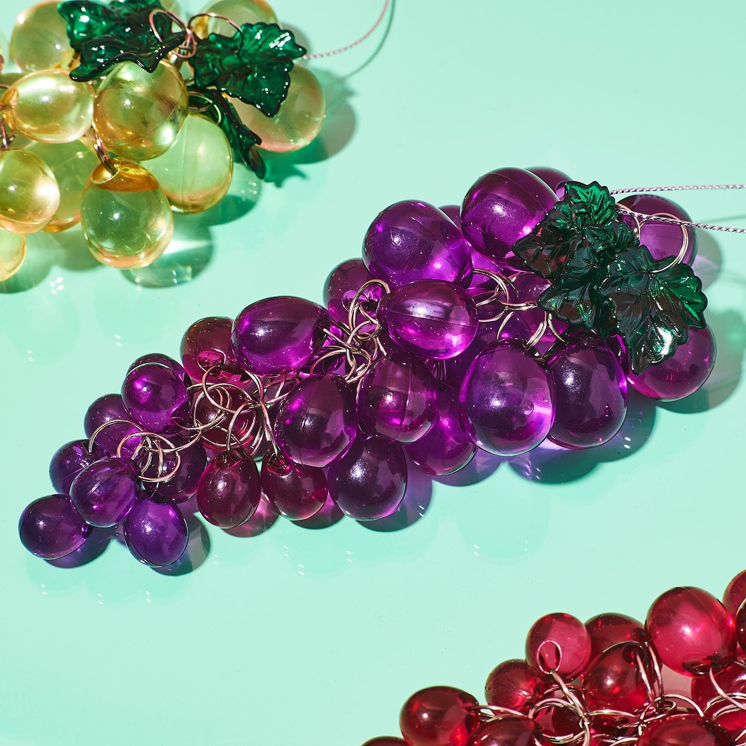 Beaded Grapes Ornament Food Ornament - Grapes
