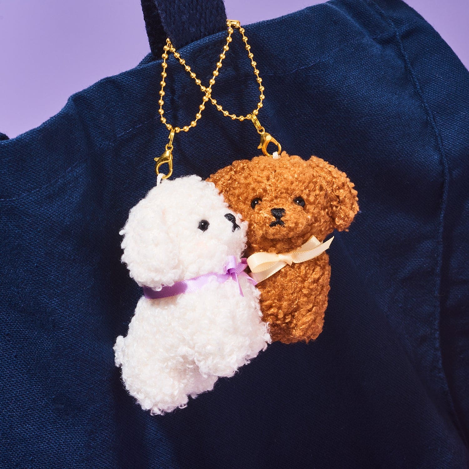 Best Friends Plush Bag Charms Dogs Poodles Bag Charm - Dog