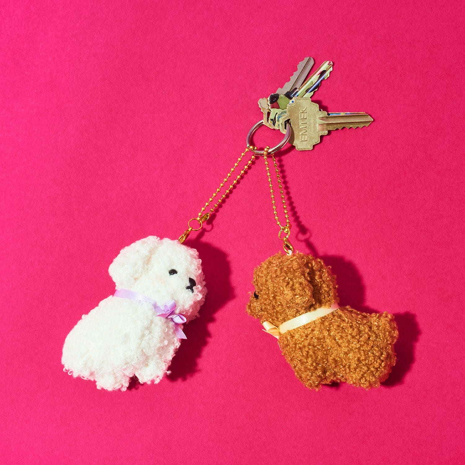 Best Friends Plush Bag Charms Dogs Poodles Bag Charm - Dog