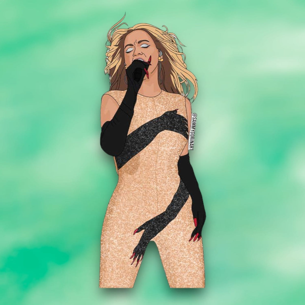 Beyoncé Heated Renaissance Sticker Bad Bitch - Decorative