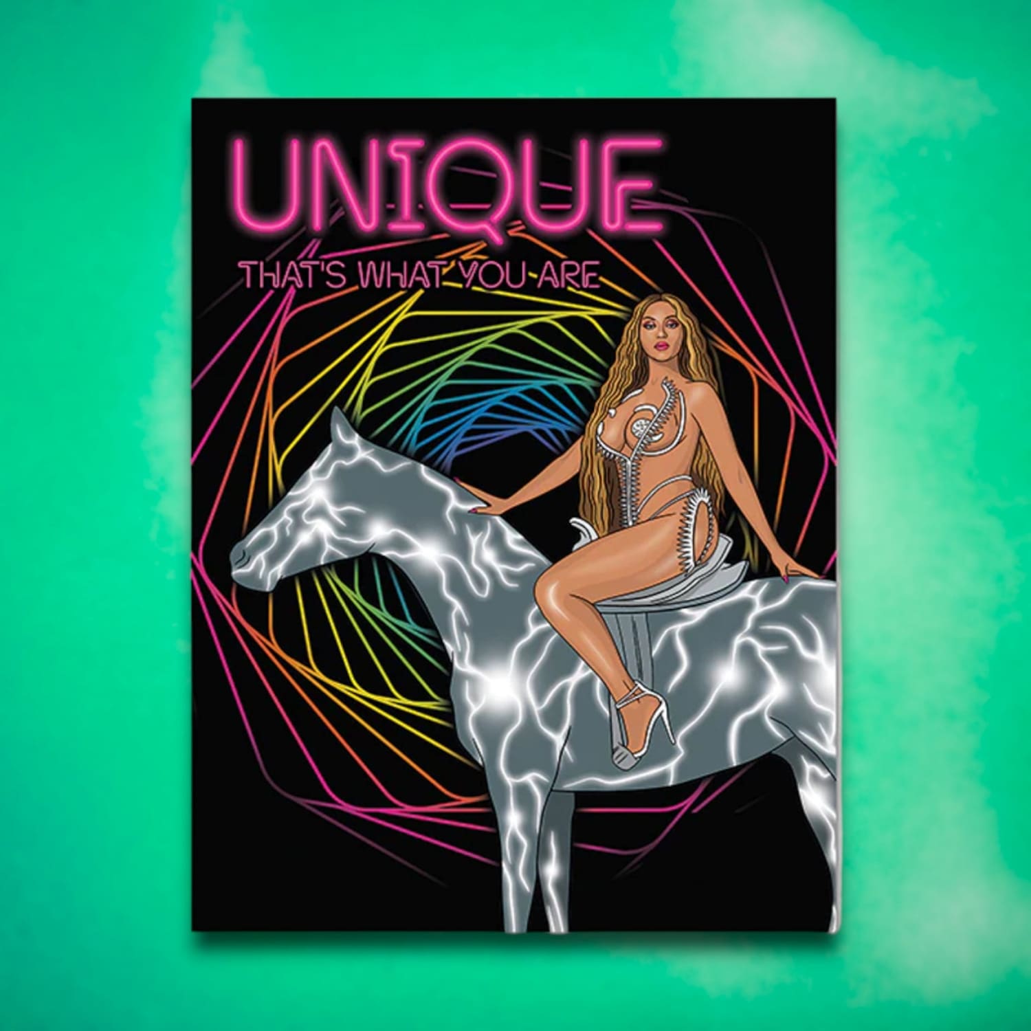 Beyonce Unique Greeting Card - Latino Owned Lgbtq Made