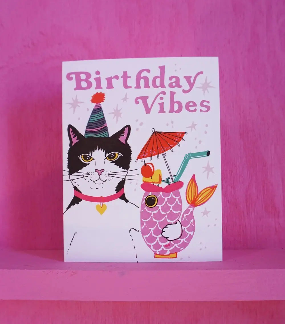 Birthday Vibes Greeting Card Ashupload - Groupbycolor