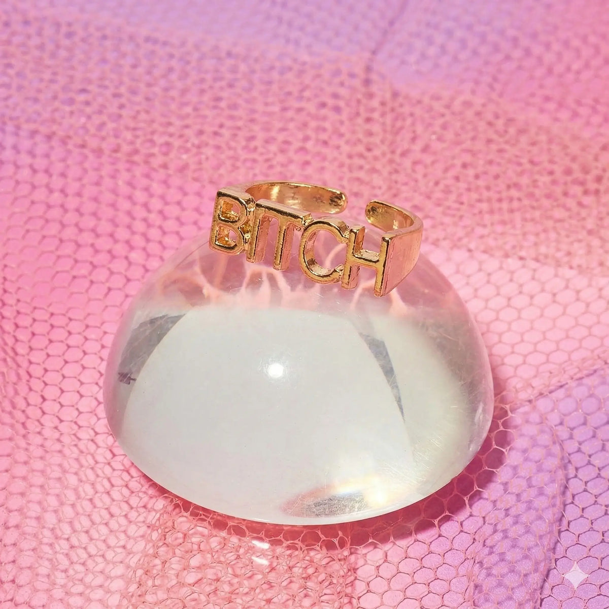 Bitch Ring Nameplate | Swear Jewelry