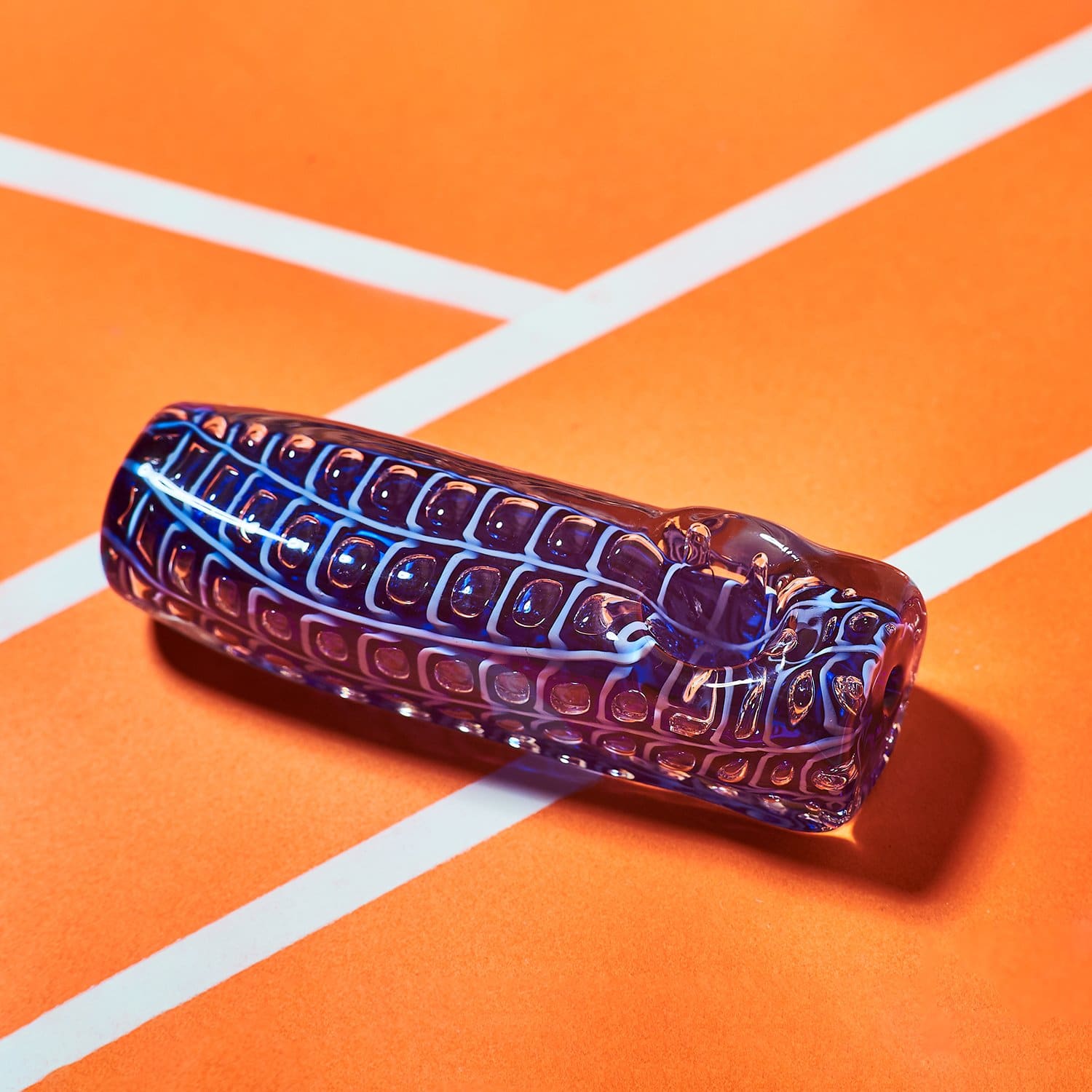 Blue Brick Hand Spoon Borosilicate Glass - Spoon - Smoke -