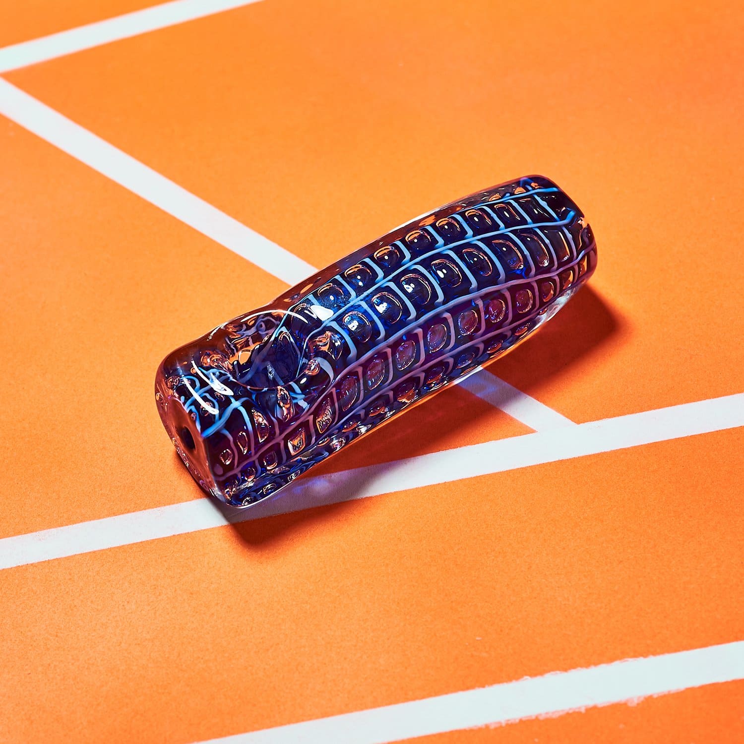 Blue Brick Hand Spoon Borosilicate Glass - Spoon - Smoke -