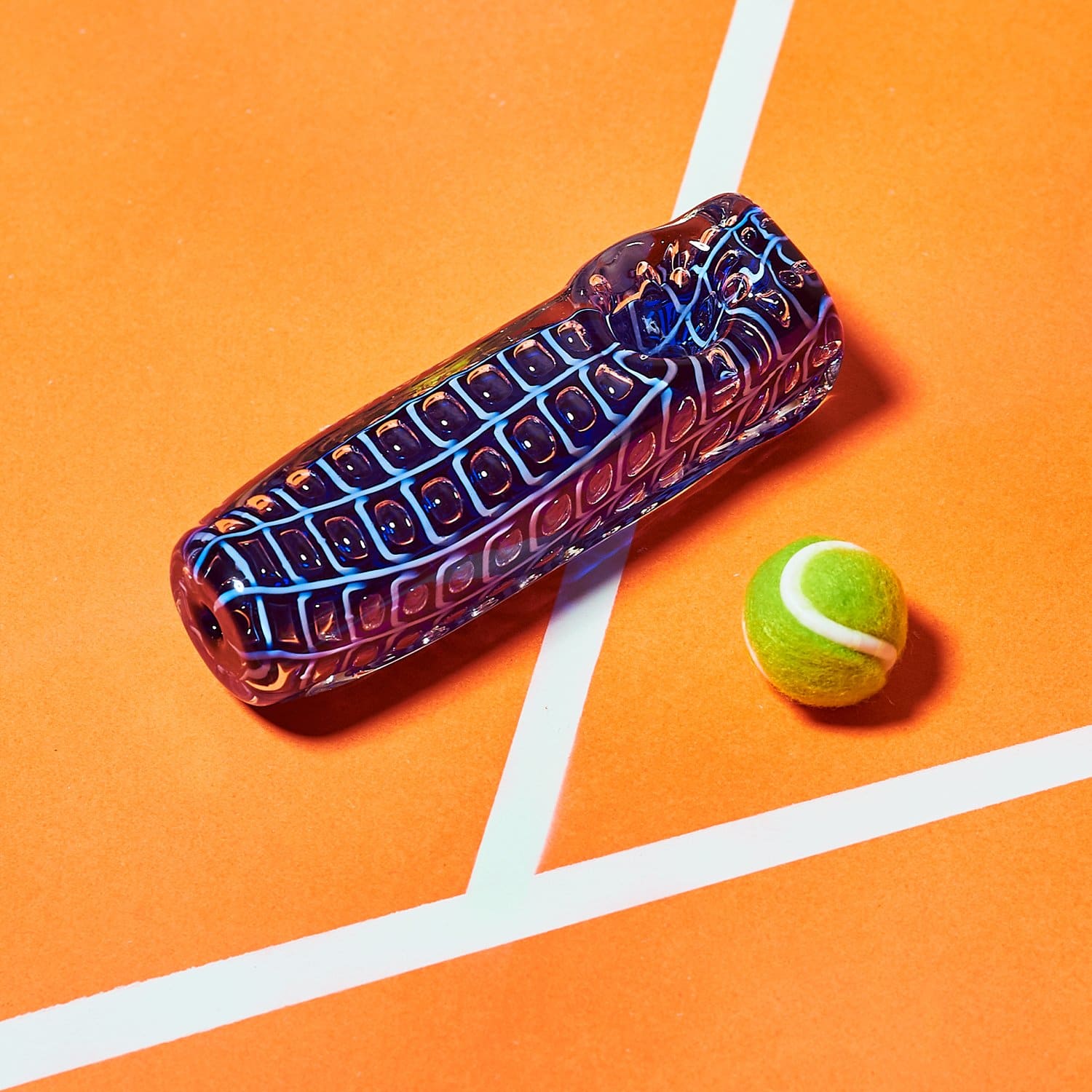 Blue Brick Hand Spoon Borosilicate Glass - Spoon - Smoke -