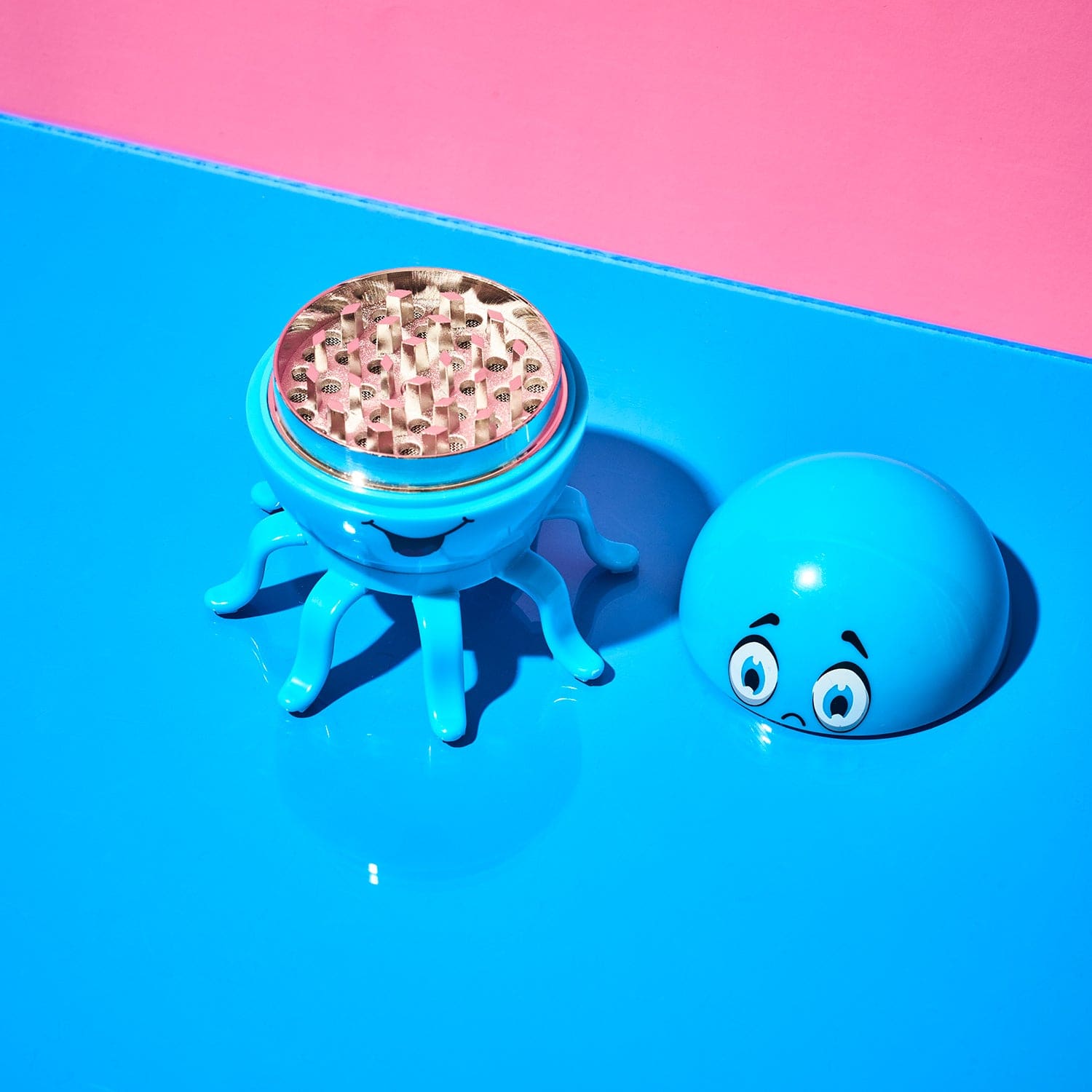 Blue Octopus Grinder 3 Part Cute Grinder - Smoke Shop