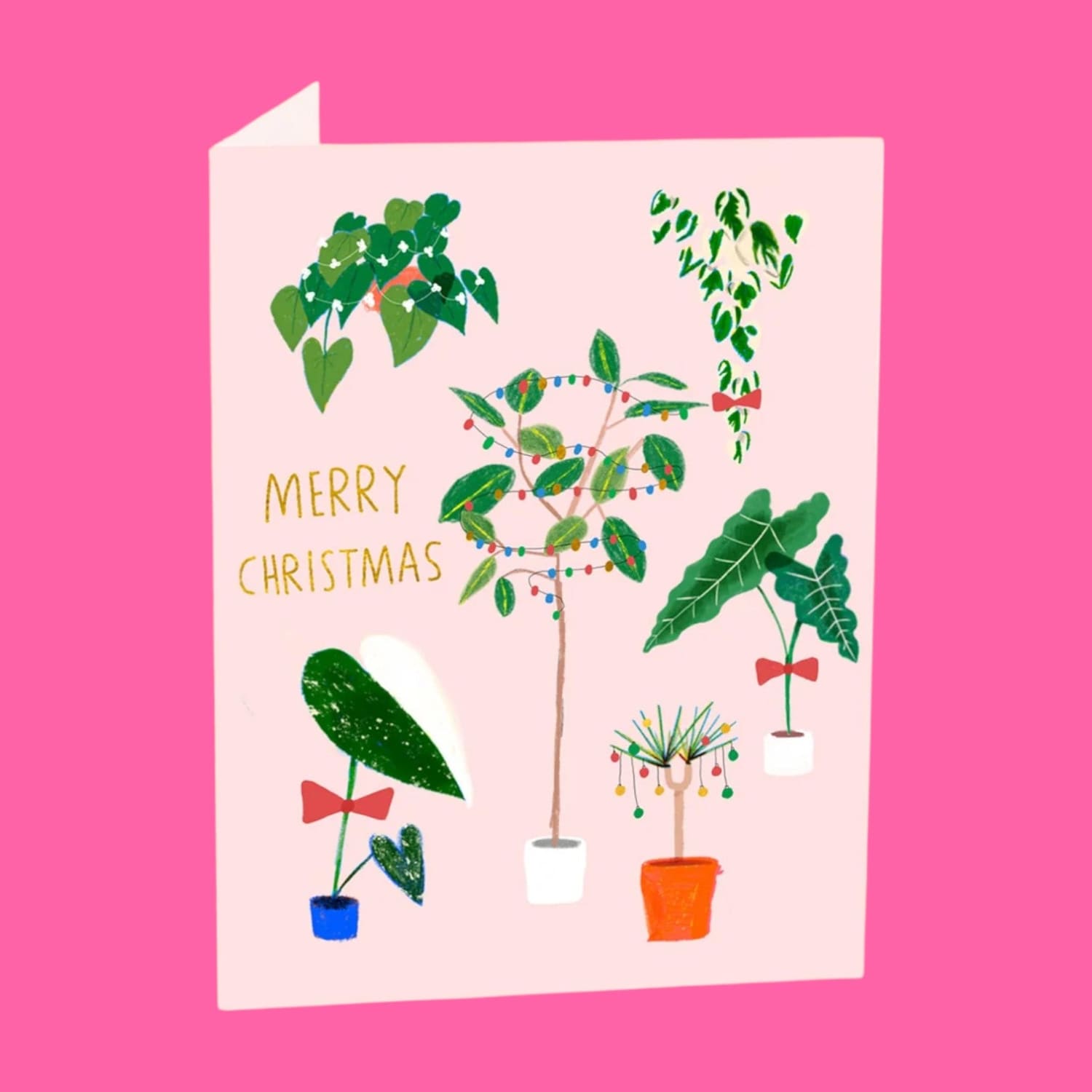 Botanical Xmas Holiday Card A2 - Blank - Card - Carolyn