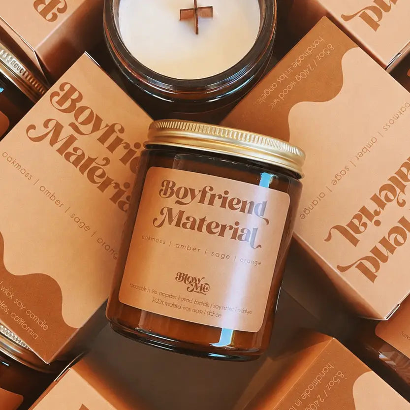 Boyfriend Material Candle | Friends Nyc Shop