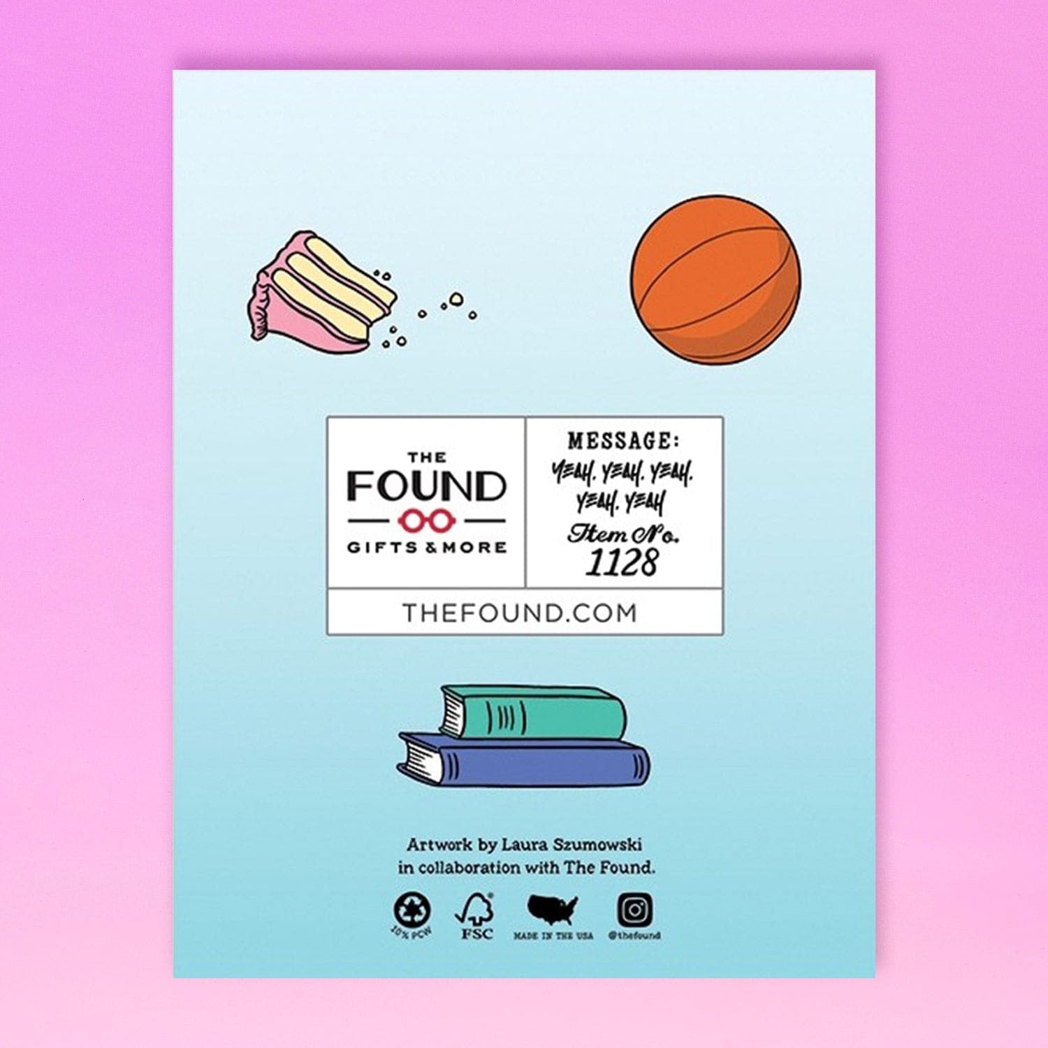 The found Greeting Card Bitch 1128 Artistmade - Groupbycolor