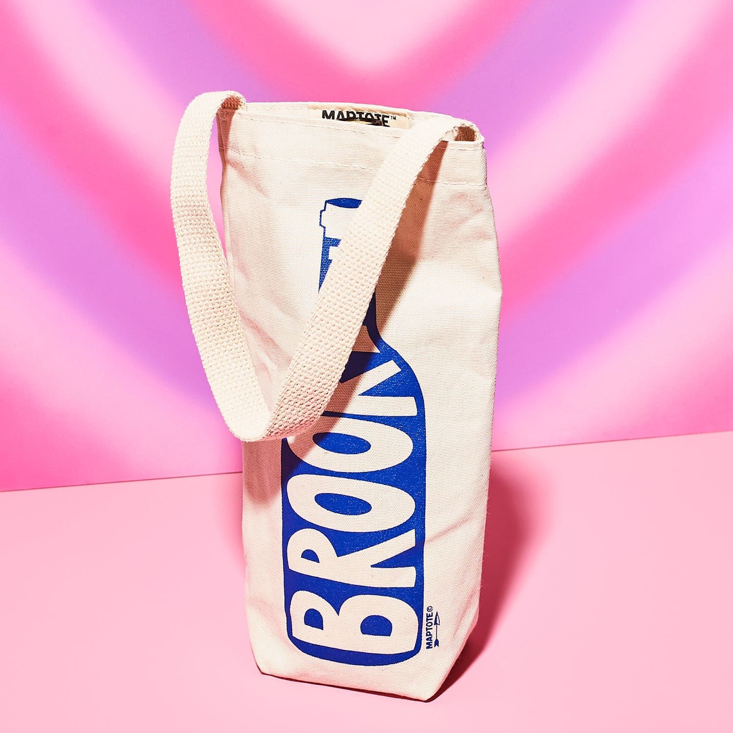 Brooklyn Wine Canvas Tote Bag Artist Made - Brooklyn - Tote