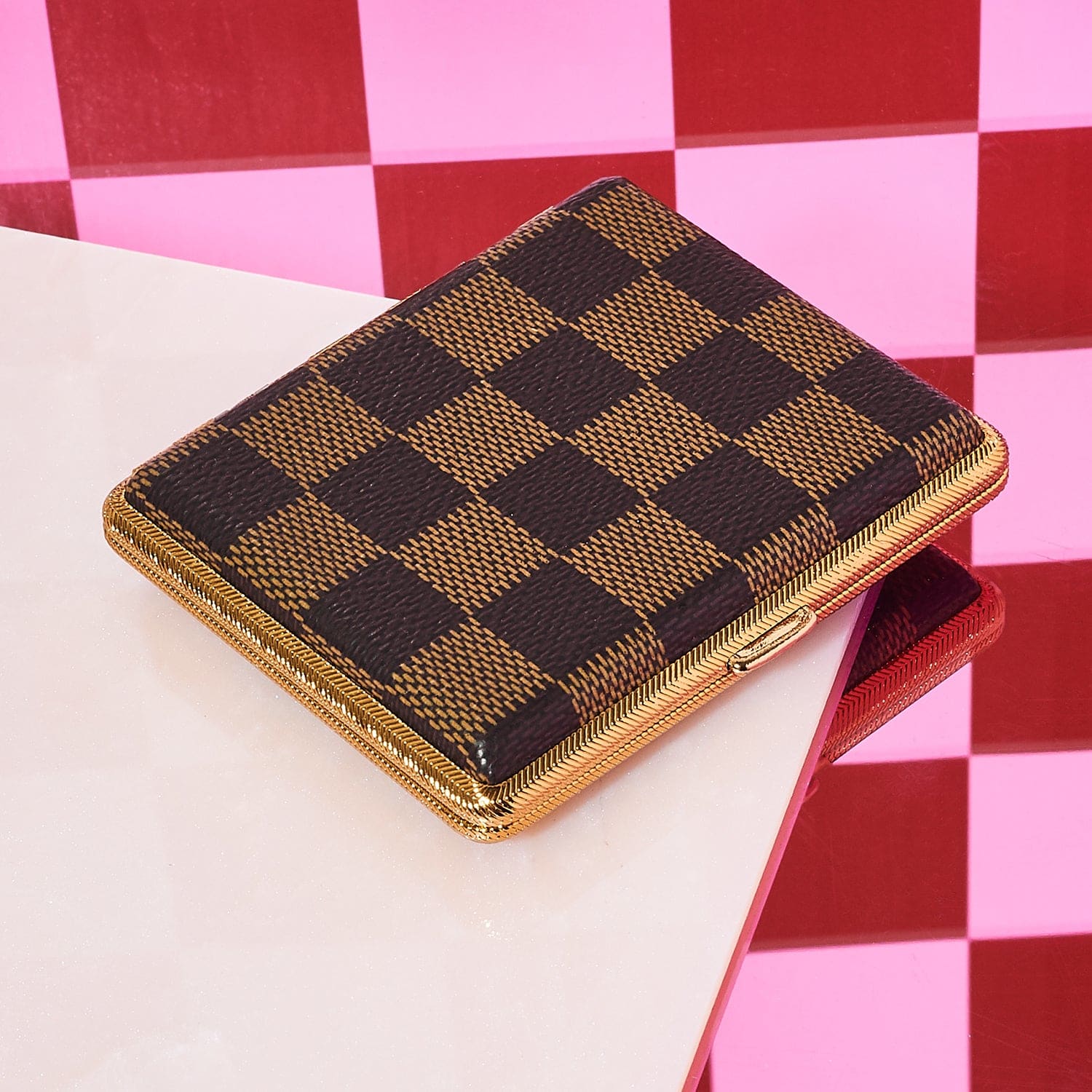 Brown Check Cigarette Case 2269 0922 - Q322 - Q4ecomm22