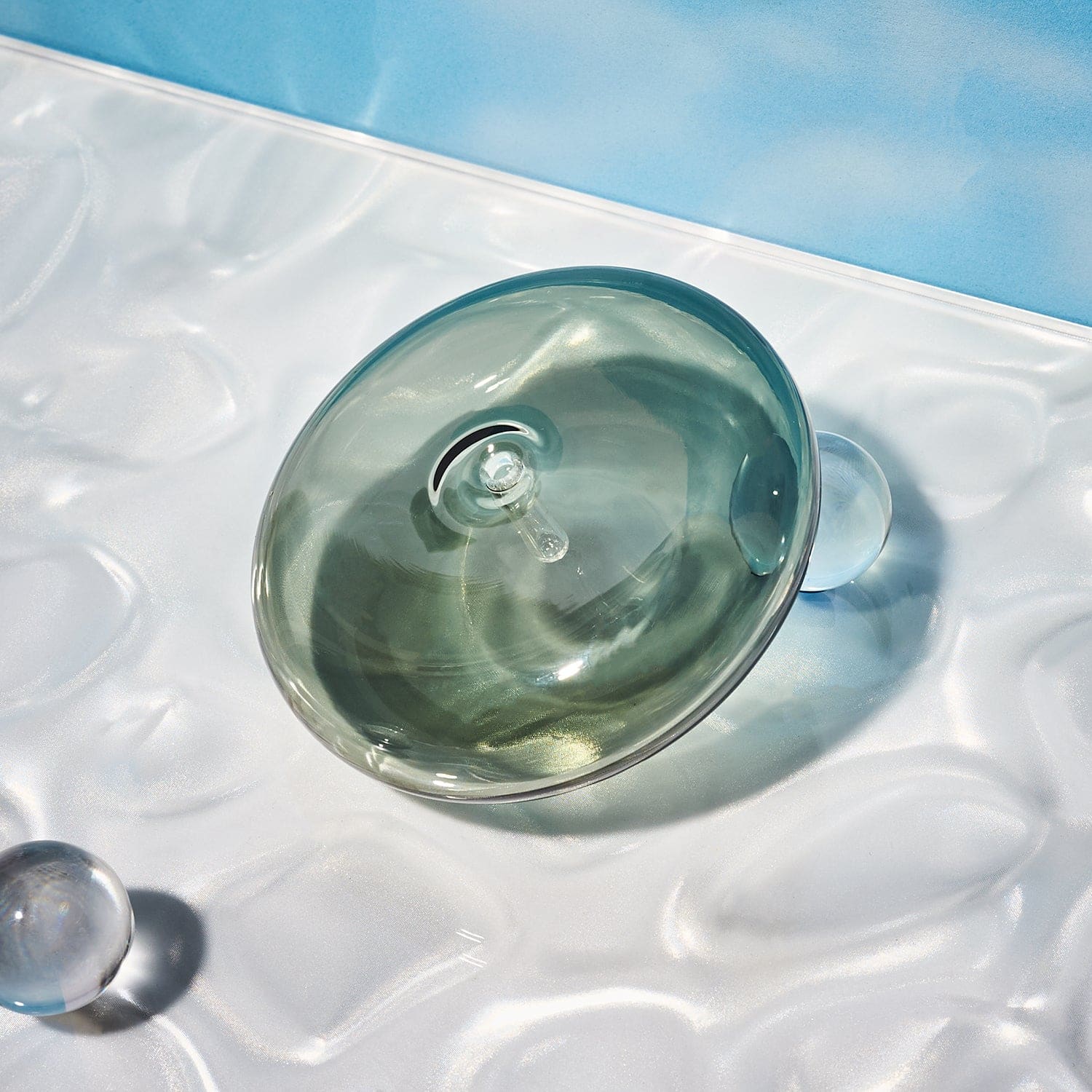 Bubble Glass Incense Holder Glass - Incense Holder - Table