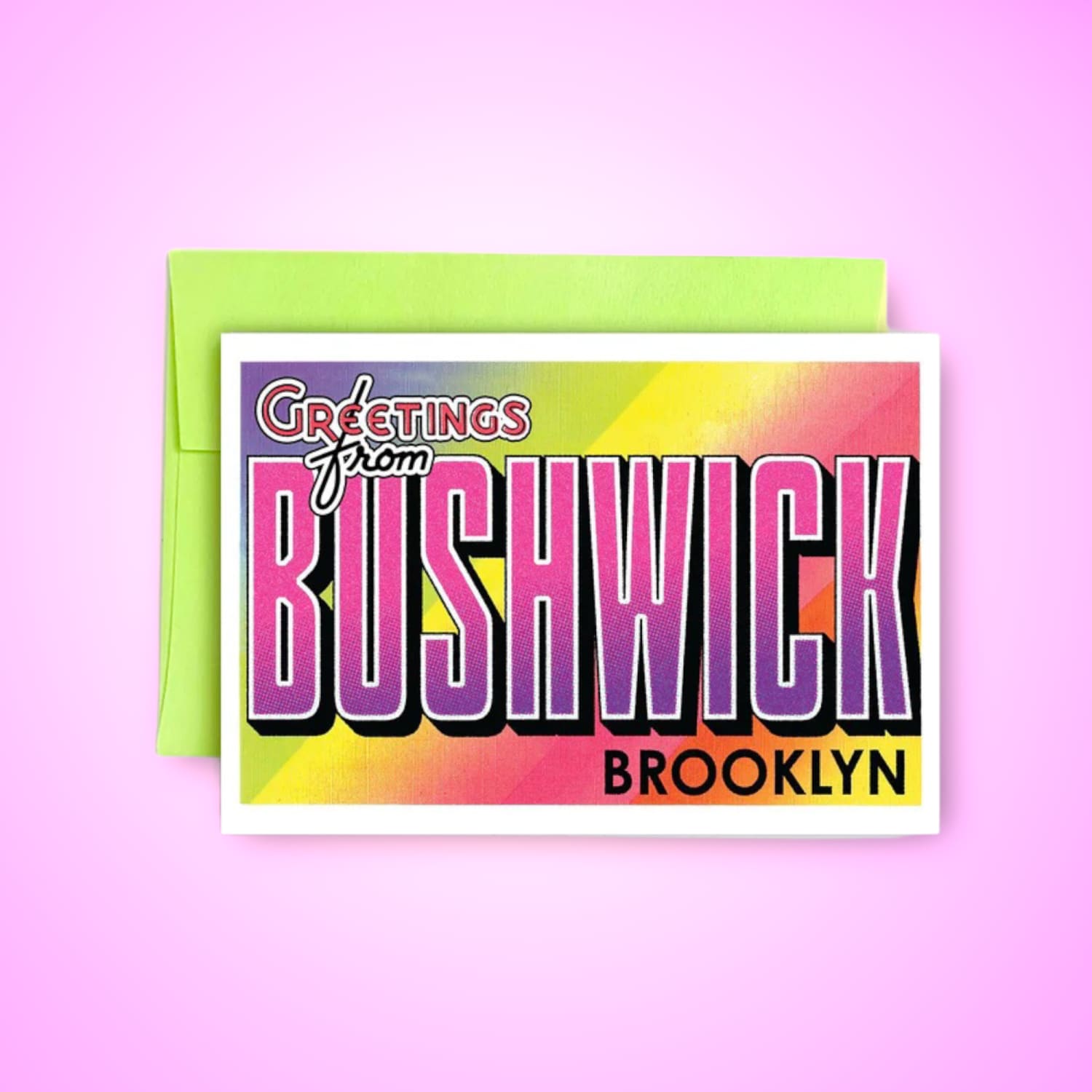 Bushwick Greetings Souvenir Card Ecofriendly - Handmade -