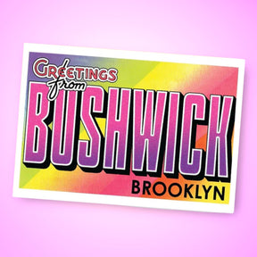 Bushwick Greetings Souvenir Card Ecofriendly - Handmade -