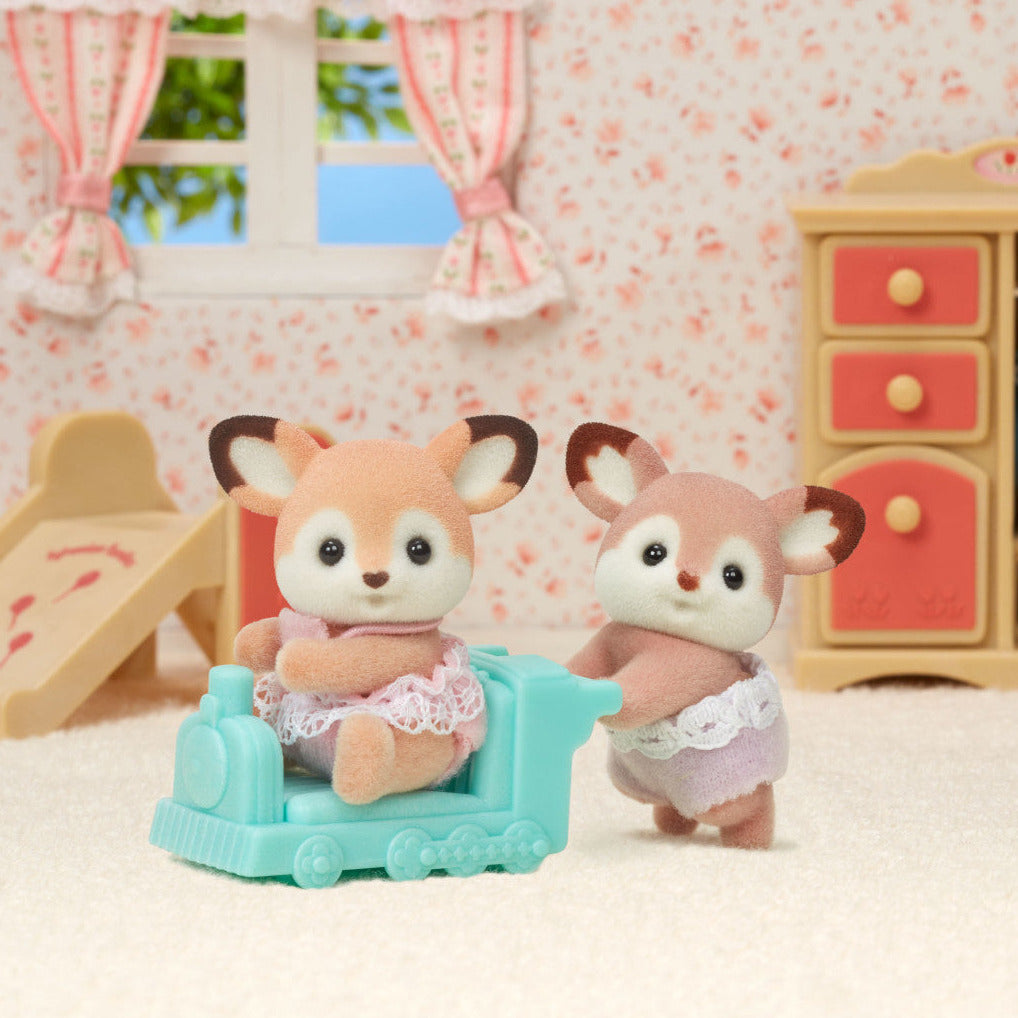 Calico Critter Deer Twins Critters with Pushcar | Friends