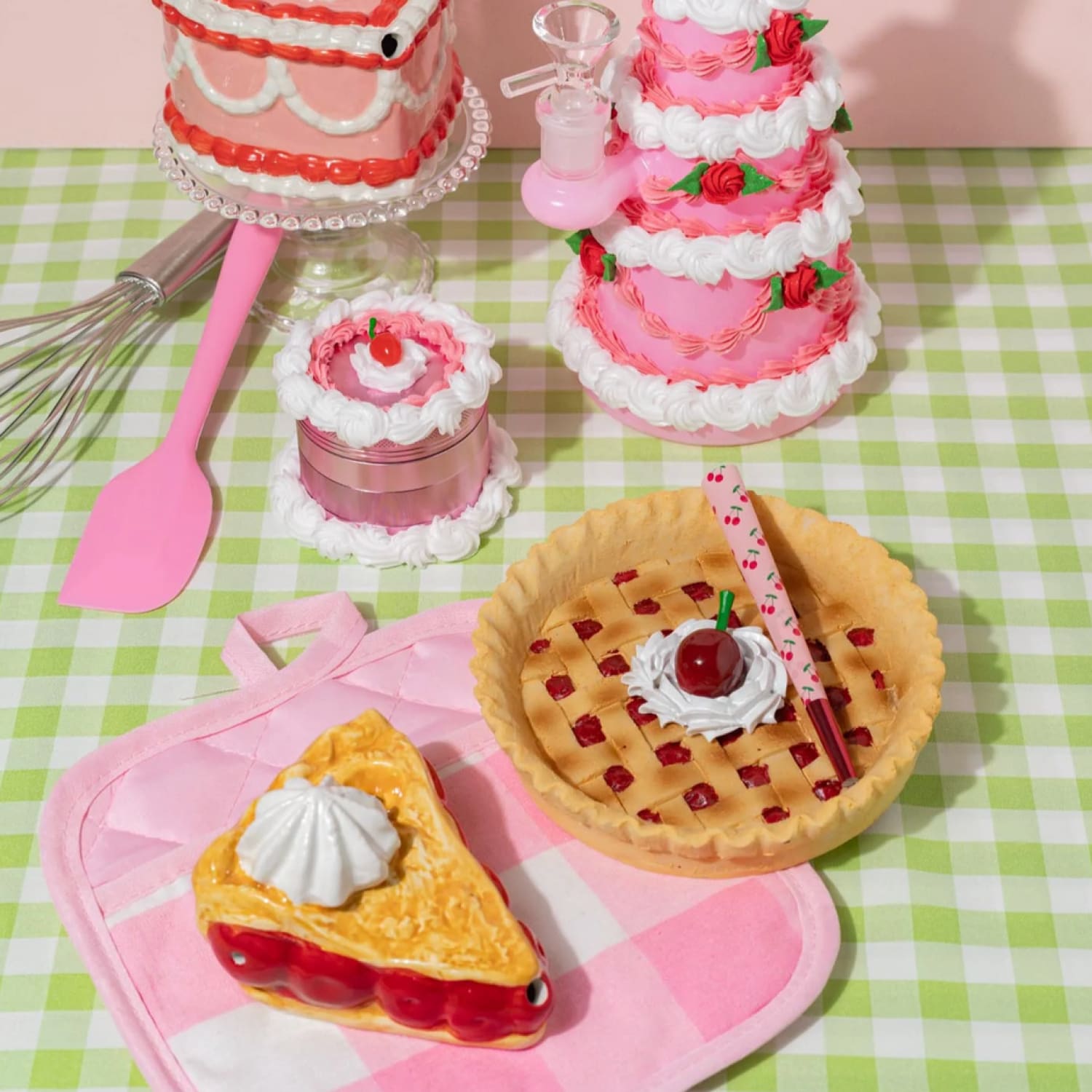 Canna Style Cake Grinder Aesthetic Smoke - Anniversary