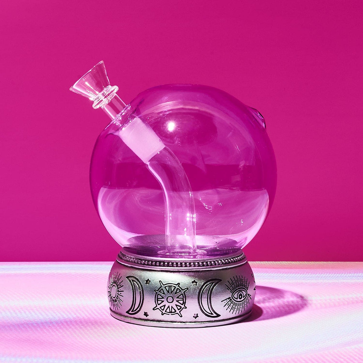 Canna Style Crystal Ball Bong Aesthetic Bong - Smoke