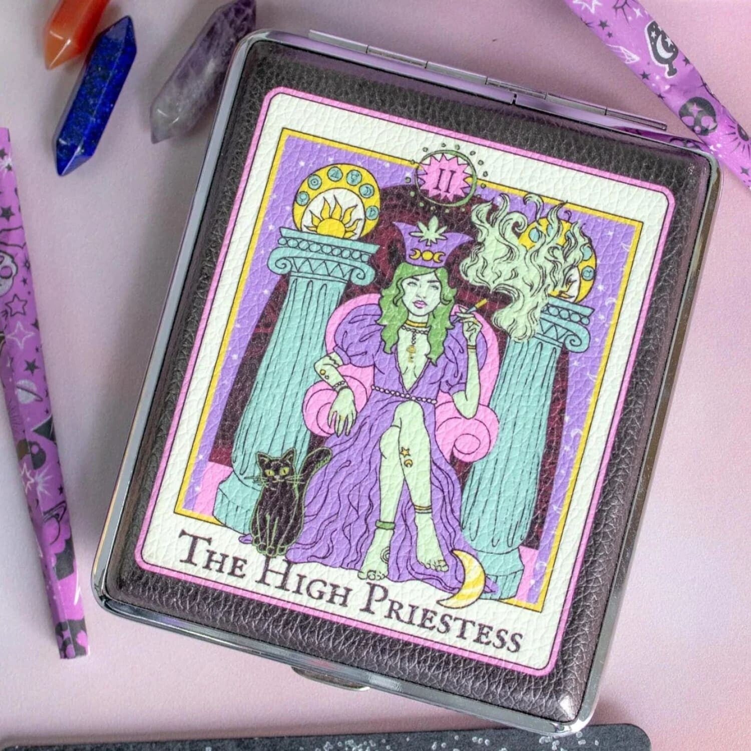 High Priestess Tarot Card Joint Case Aesthetic Smoke