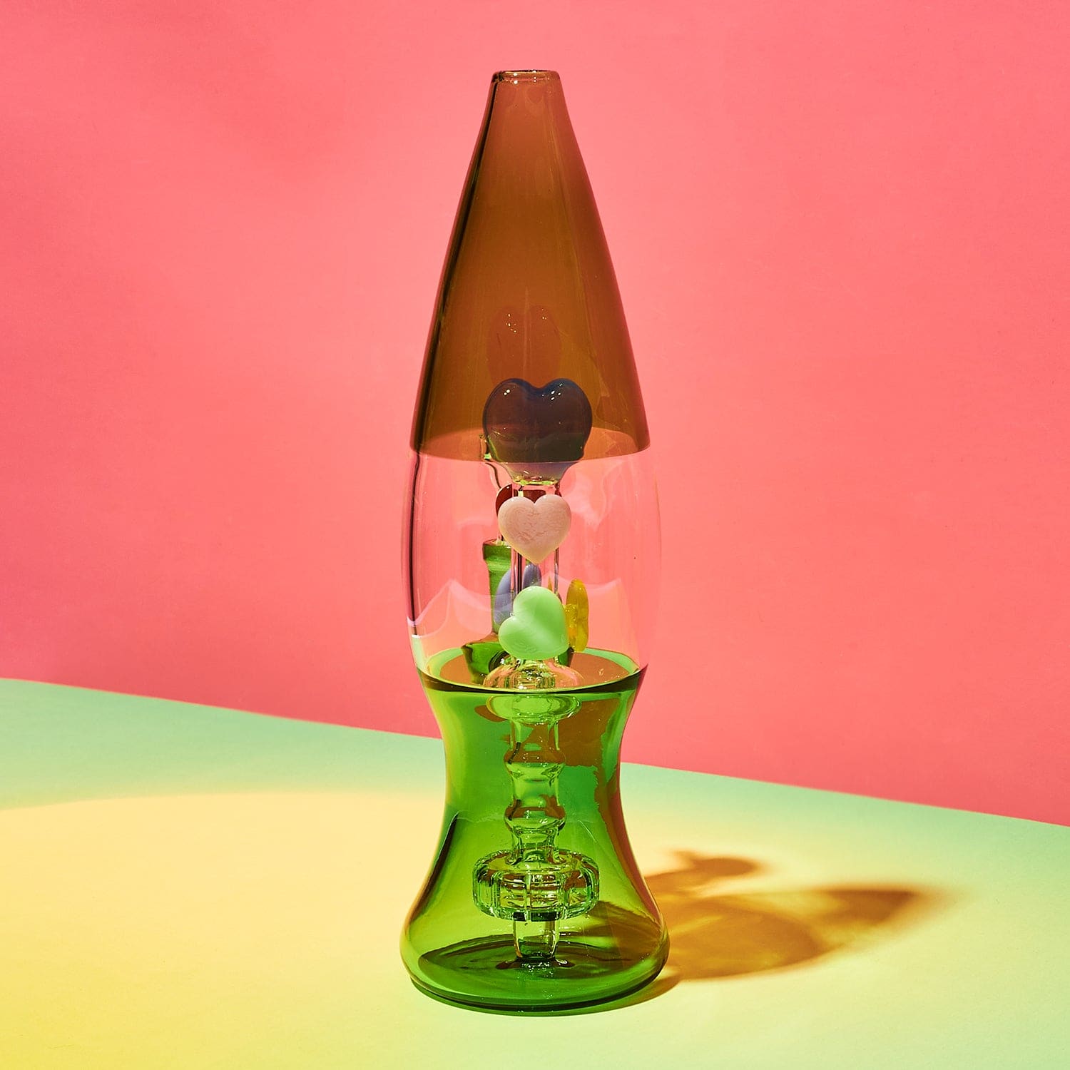 Canna Style Lava Lamp Bong - Green Aesthetic Smoke Cute