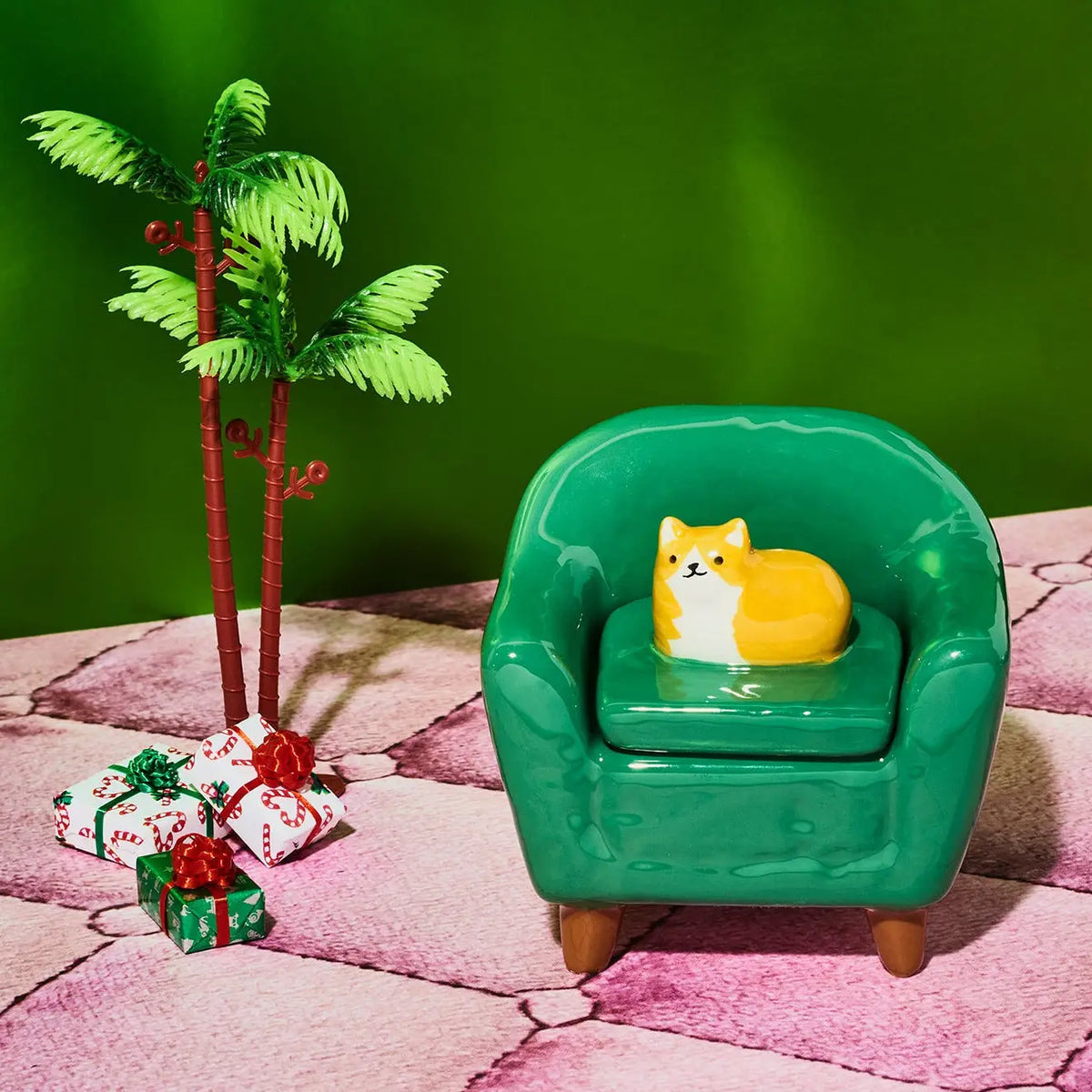 Cat on Chair Lidded Trinket Box | Friends Nyc Brooklyn Ny