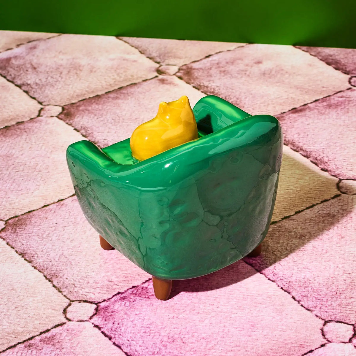 Cat on Chair Lidded Trinket Box | Friends Nyc Brooklyn Ny