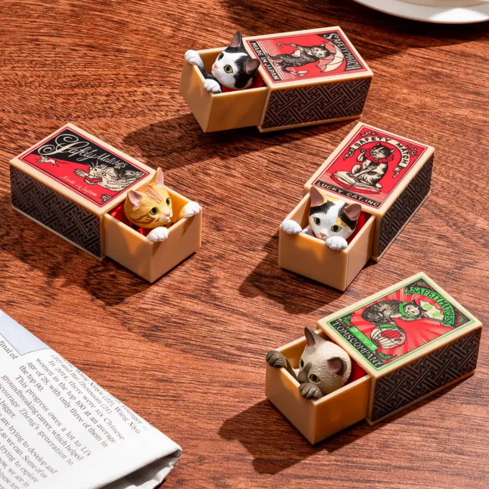 Cat Peek Matchbox Blind Box - Kitan Club Japanese Figurine