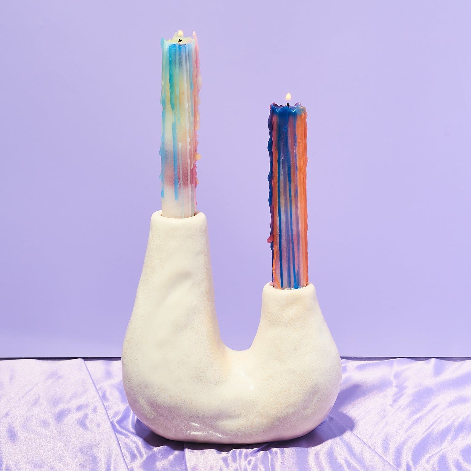 Ceramic Double Candle Holder Candle - Holder - Ceramic -