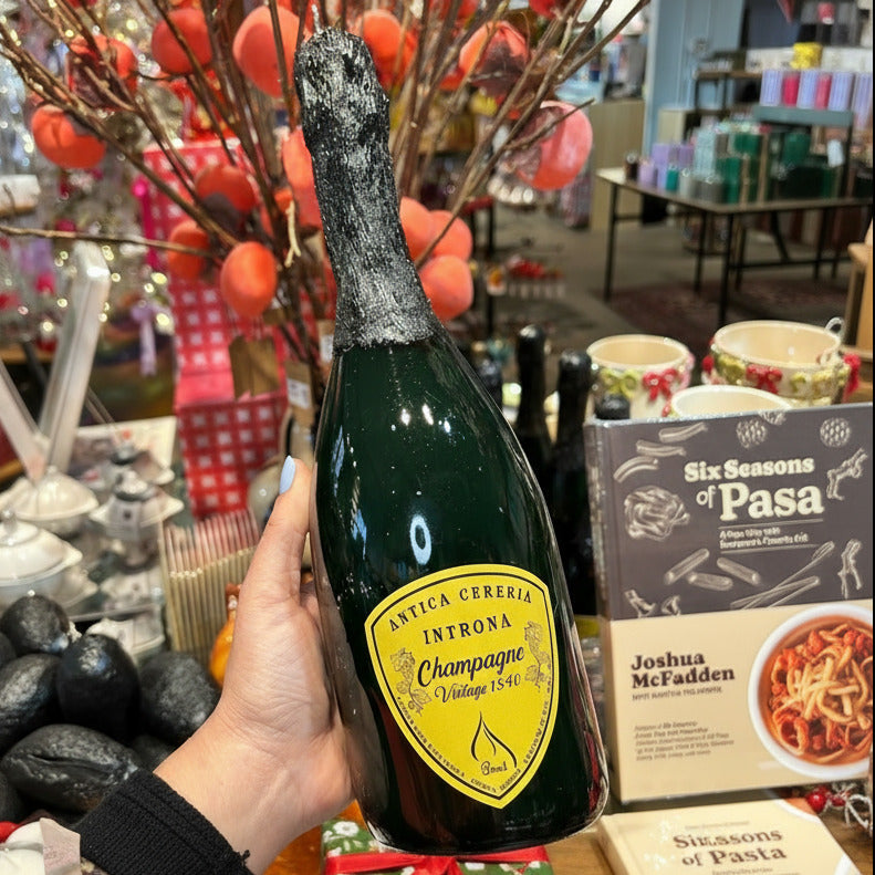 Champagne Candle Ivory - Italian Celebration Novelty